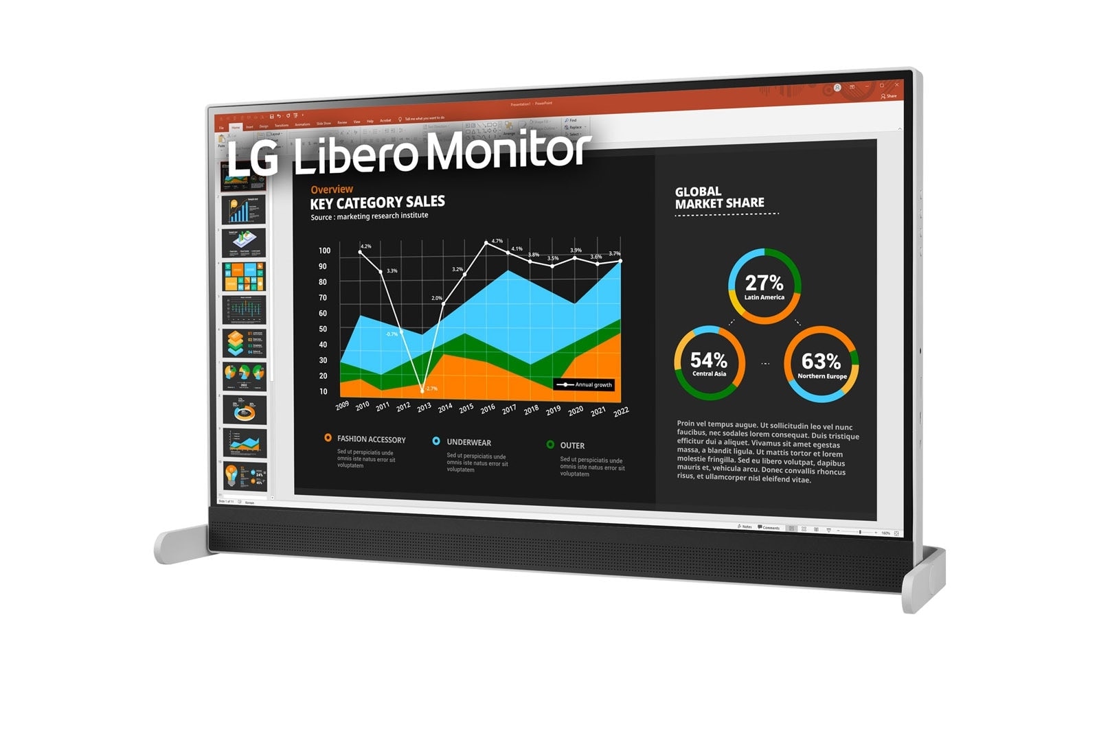 LG 27 (68.58cm)QHD Libero Monitor with Detachable Full HD Webcam, 27BQ70QC-S