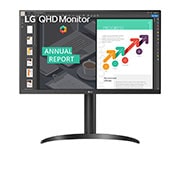 LG 27 (68.58cm) QHD Ergo IPS Monitor with USB Type-C™, 27QN850-B