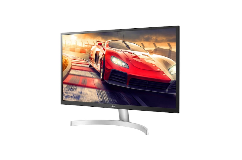 LG 68.58 cm (27) 4K Ultra HD IPS Monitor, HDR 10, sRGB 98%, RADEON FreeSync™, Color Calibrated, White, 27UL500-W