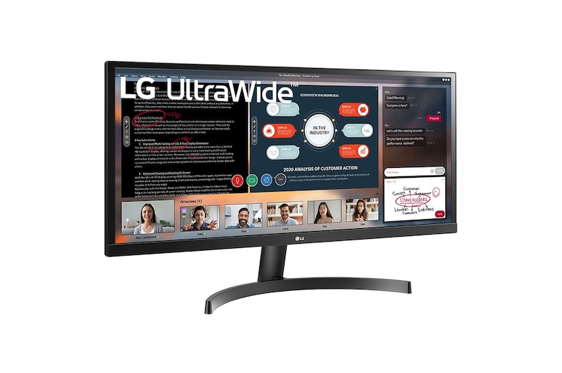 LG 73.66 cm (29) 21:9 UltraWide™ FHD IPS LED Monitor, sRGB 99%, HDR 10, MaxxAudio®, AMD Radeon FreeSync™, 29WL50S-B