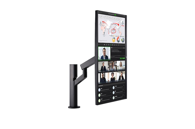 LG UltraFine™ 32 (81.28cm) IPS QHD Monitor with Ergo Stand, 32QP880N-B