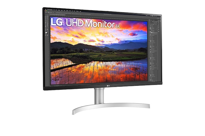 LG 31.5 (80 cm) UHD 4K (3840x2160) HDR IPS Monitor, 32UN650-W