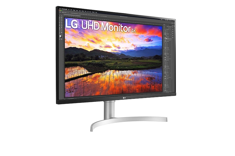 LG 31.5 (80 cm) UHD 4K (3840x2160) HDR IPS Monitor, 32UN650-W