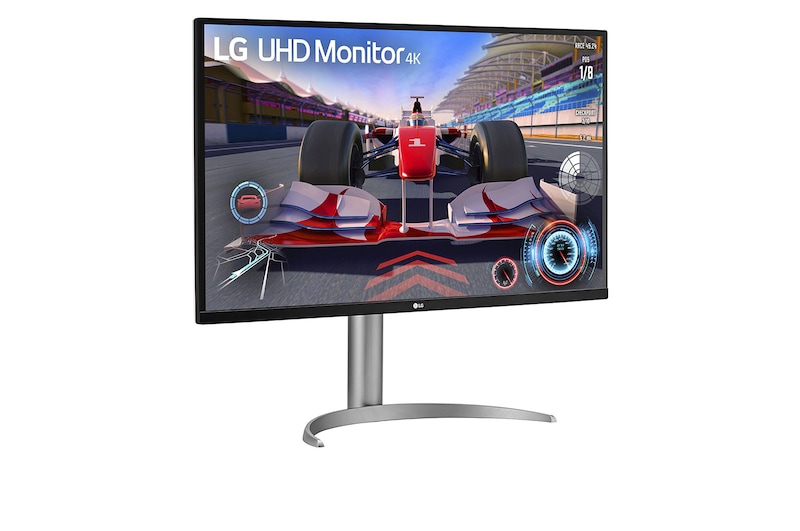 LG 31.5 (80 cm) UHD 4K (3840x2160) / HDR10 / 4K@144Hz from HDMI2.1 / AMD FreeSync™ Premium / USB Type-C™ with 65W Power Delivery / Height / Pivot / Tilt Adjustable Stand, 32UQ750-W