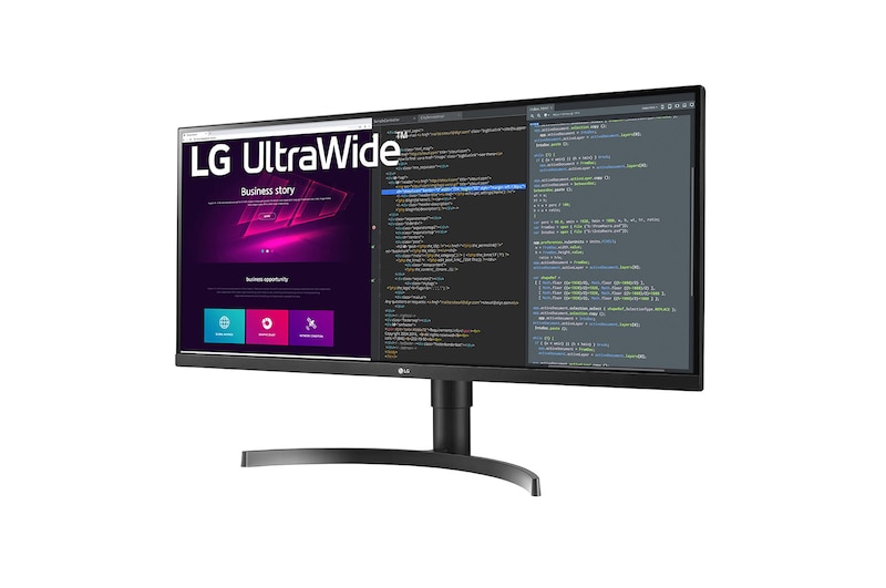 LG 86.36 cm (34) UltraWide™ QHD IPS Display Monitor, AMD FreeSync™, HDR10, OnScreen Control, Flicker Safe, 34WN750-B