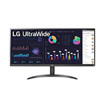LG 34wq500-b ultrawide front view