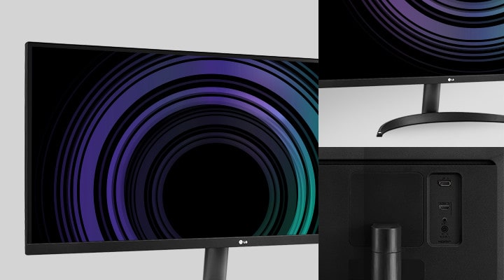 Find your ideal viewing position with the titling adjustable stand and maximize your experience with a three-sided virtually borderless design.
