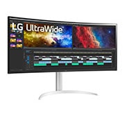 LG 38 (96.52cm) Curved UltraWide QHD IPS HDR Monitor with USB Type-C™, 38WP85C-W