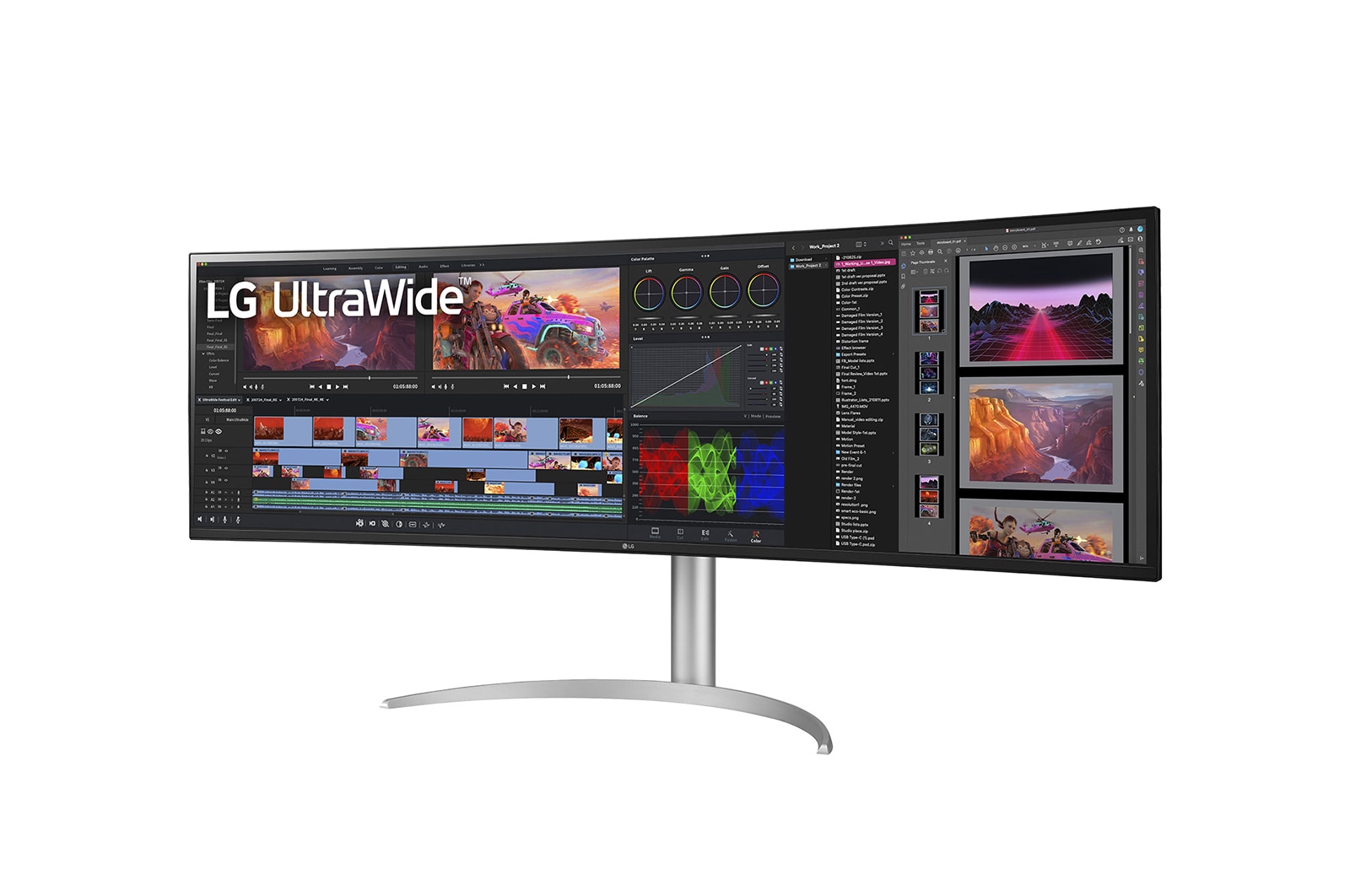 LG 49 (124.46cm) 32:9 UltraWide™ Dual QHD Nano IPS™ Curved Monitor, 49WQ95C-W