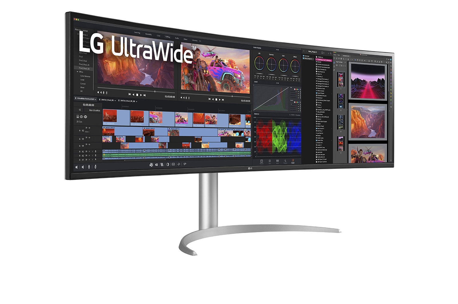 LG 49 (124.46cm) 32:9 UltraWide™ Dual QHD Nano IPS™ Curved Monitor, 49WQ95C-W