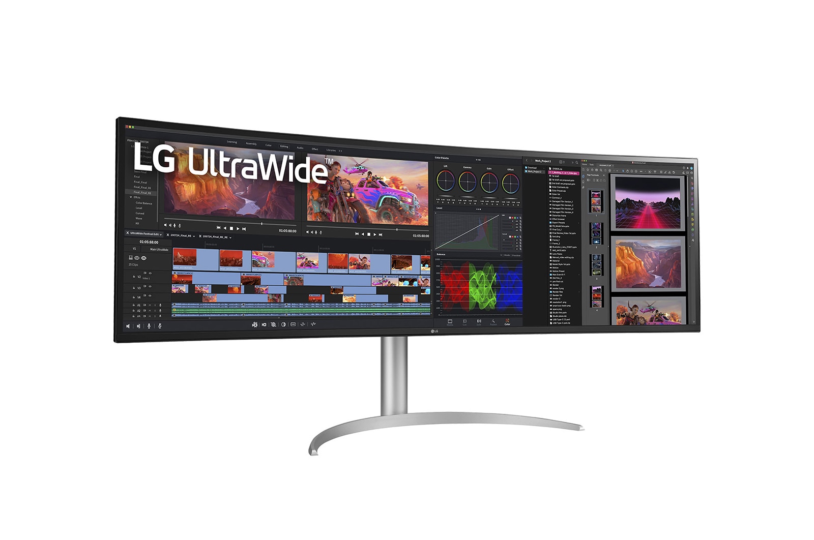 LG 49 (124.46cm) 32:9 UltraWide™ Dual QHD Nano IPS™ Curved Monitor, 49WQ95C-W