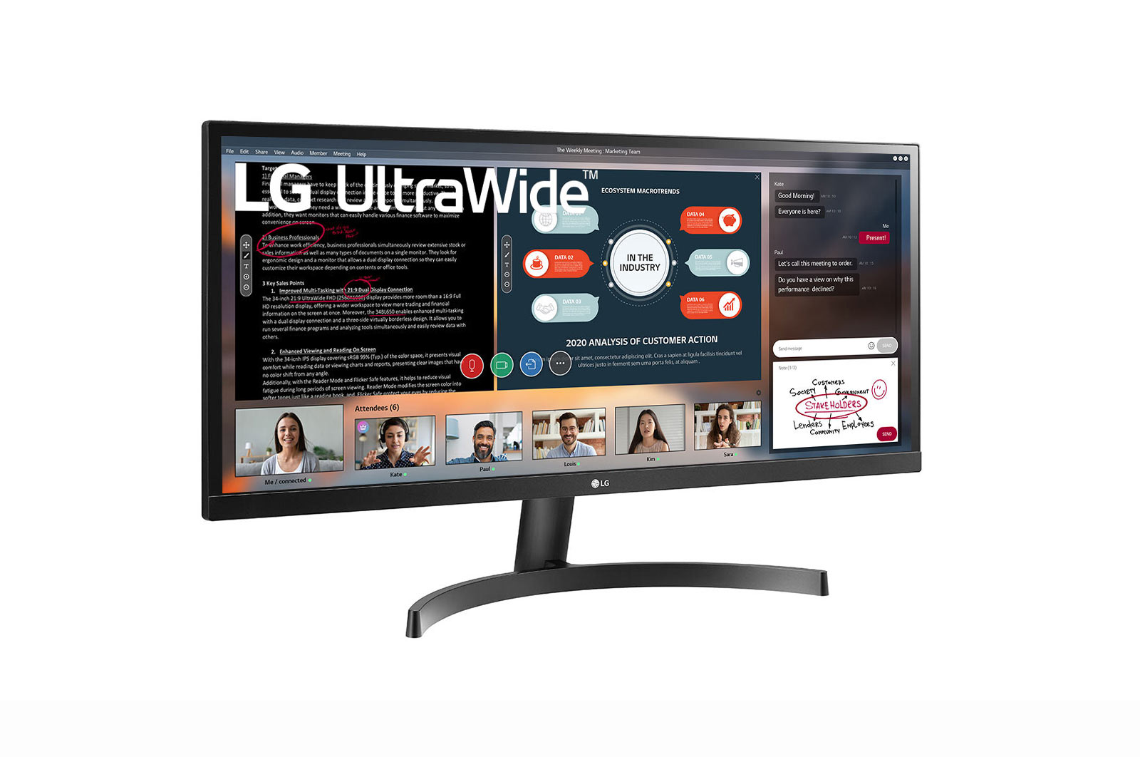 LG 29 (73.66cm) 21:9 UltraWide™ Full HD IPS LED Monitor, 29WL500-B