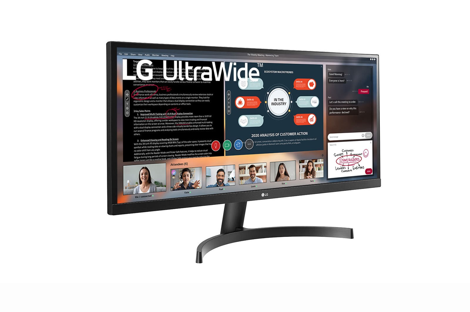 LG 29 (73.66cm) 21:9 UltraWide™ Full HD IPS LED Monitor, 29WL500-B