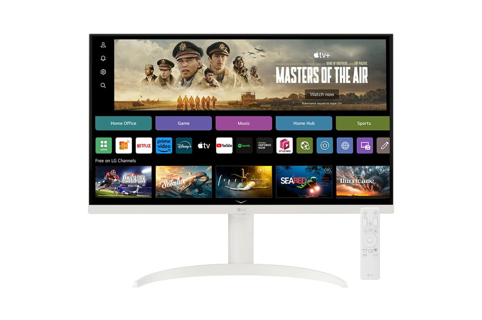 LG 27SR75U-W Smart Monitors front view