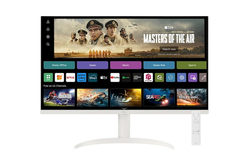 LG 32SR75U-W Smart Monitors front view