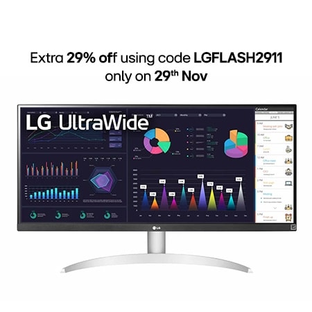 LG 29wq600-w ultrawide front view