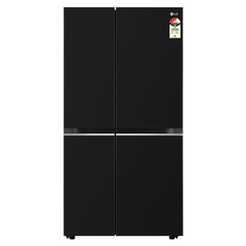 Front view of LG 655L Side-by-Side Refrigerator, Smart Inverter Compressor, Multi Air Flow, Express Freezing, Western Black, 3 Star GL-B257HWBY