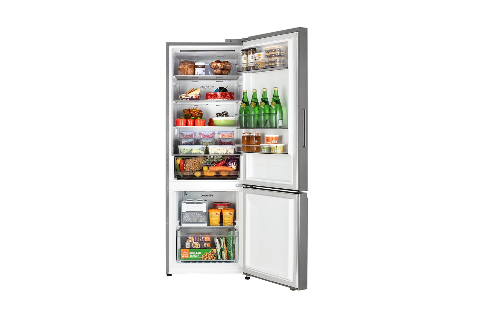 door open with food view
