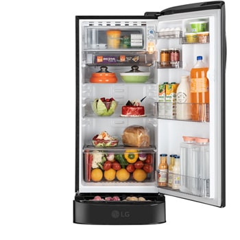 front open with food