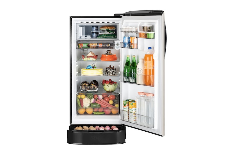 front open with food