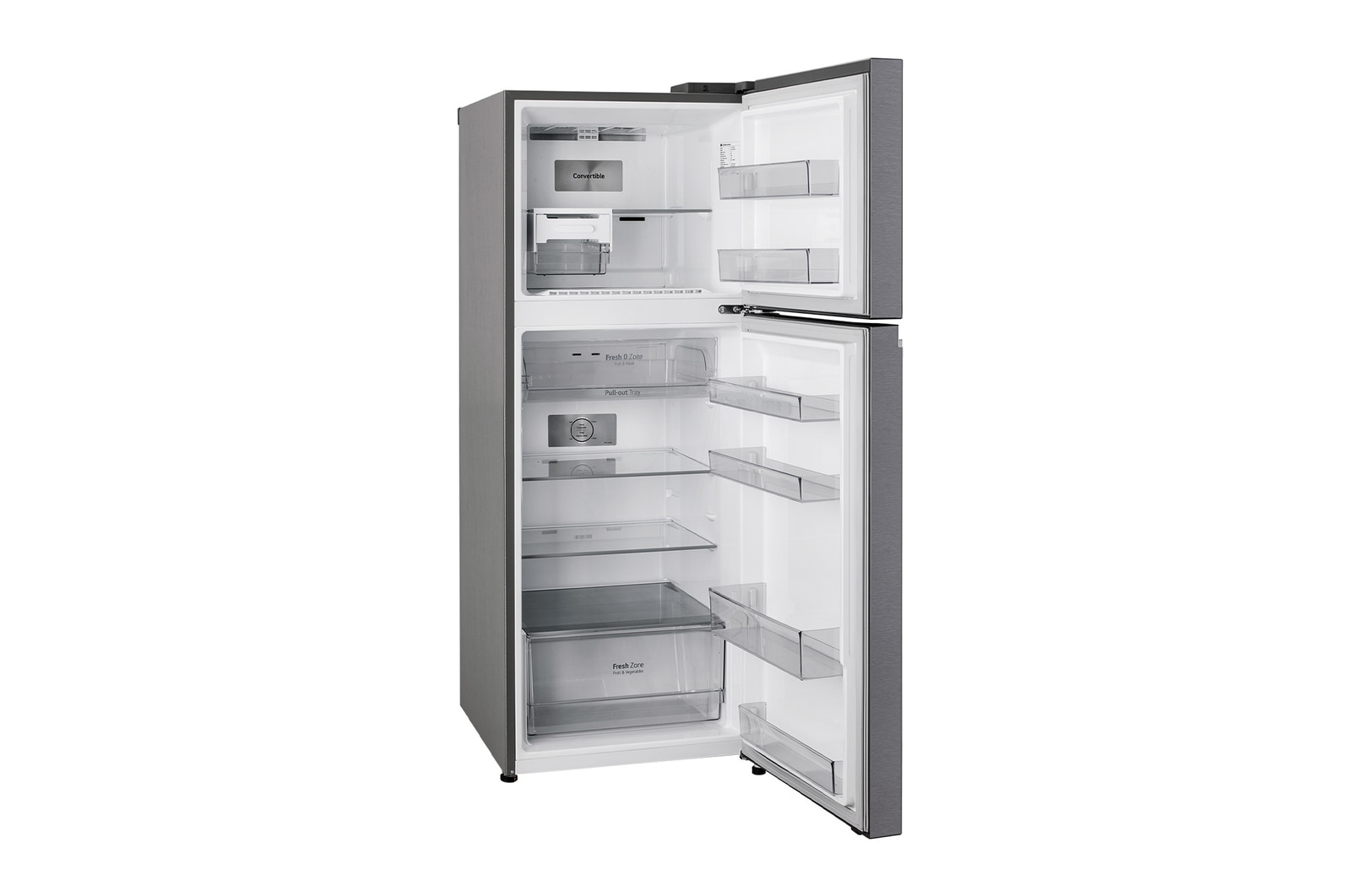 LG 322 L Double Door Refrigerator, Smart Inverter Compressor, Smart Diagnosis, Auto Smart Connect, Dazzle Steel, 2 Star, GLT3226SNDS