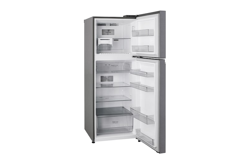 LG 322 L Double Door Refrigerator, Smart Inverter Compressor, Smart Diagnosis, Auto Smart Connect, Dazzle Steel, 2 Star, GLT3226SNDS