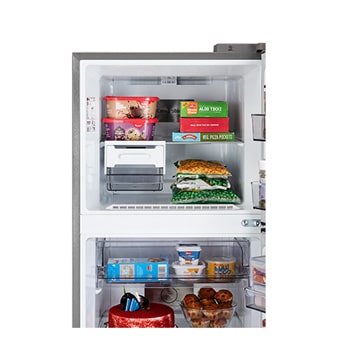 LG 322 L Double Door Refrigerator, Smart Inverter Compressor, Smart Diagnosis, Auto Smart Connect, Dazzle Steel, 2 Star, GLT3226SNDS