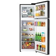 front door open with food