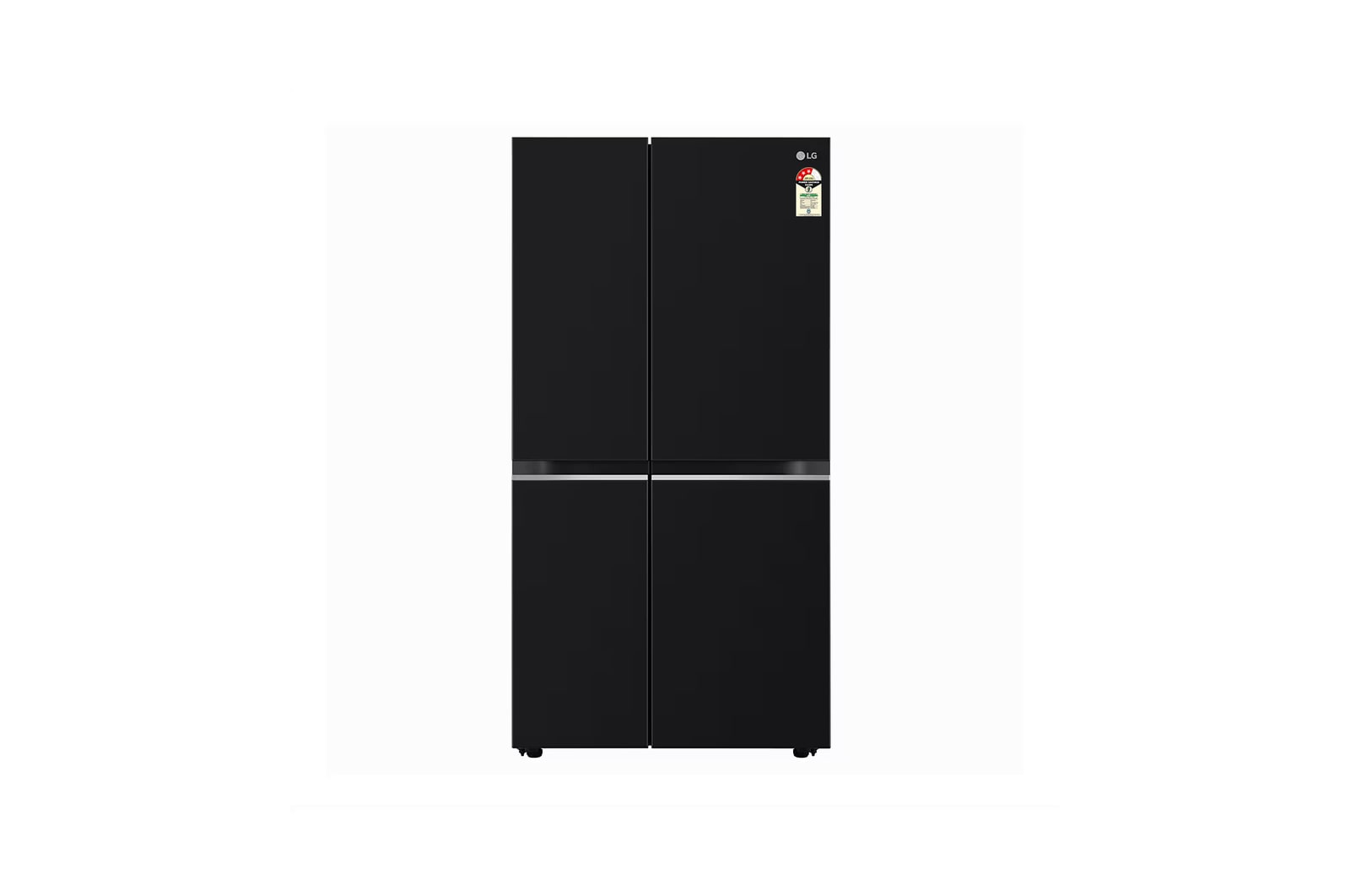 LG GL-B257HWBY Side by Side Refrigerators front view