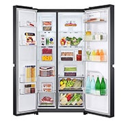 LG 688L, Side-by-Side Refrigerator with Smart Inverter Compressor, Multi Air Flow, Multi Digital Sensors, Express Freezing, Smart Diagnosis™, GC-B257KQBV