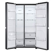 LG 688L, Side-by-Side Refrigerator with Smart Inverter Compressor, Multi Air Flow, Multi Digital Sensors, Express Freezing, Smart Diagnosis™, GC-B257KQBV