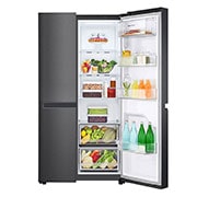 LG 688L, Side-by-Side Refrigerator with Smart Inverter Compressor, Multi Air Flow, Multi Digital Sensors, Express Freezing, Smart Diagnosis™, GC-B257KQBV