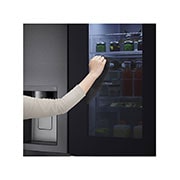 LG Knock Twice, See Inside, 674L InstaView Door-in-Door™, Side-by-Side Refrigerator with Inverter Linear Compressor, DoorCooling+™, GC-X257CQES