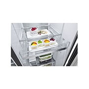 LG Knock Twice, See Inside, 674L InstaView Door-in-Door™, Side-by-Side Refrigerator with Inverter Linear Compressor, DoorCooling+™, GC-X257CQES