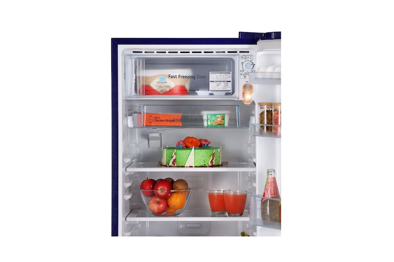 LG 185L, 3 Star, Blue Euphoria Finish, Direct Cool Single Door Refrigerator, GL-B199OBED
