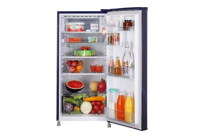 LG 185L, 3 Star, Blue Euphoria Finish, Direct Cool Single Door Refrigerator, GL-B199OBED