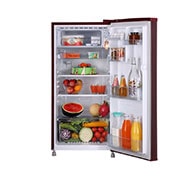 LG 185L, 1 Star, Scarlet Jasmine Finish, Direct Cool Single Door Refrigerator, GL-B199OSJB