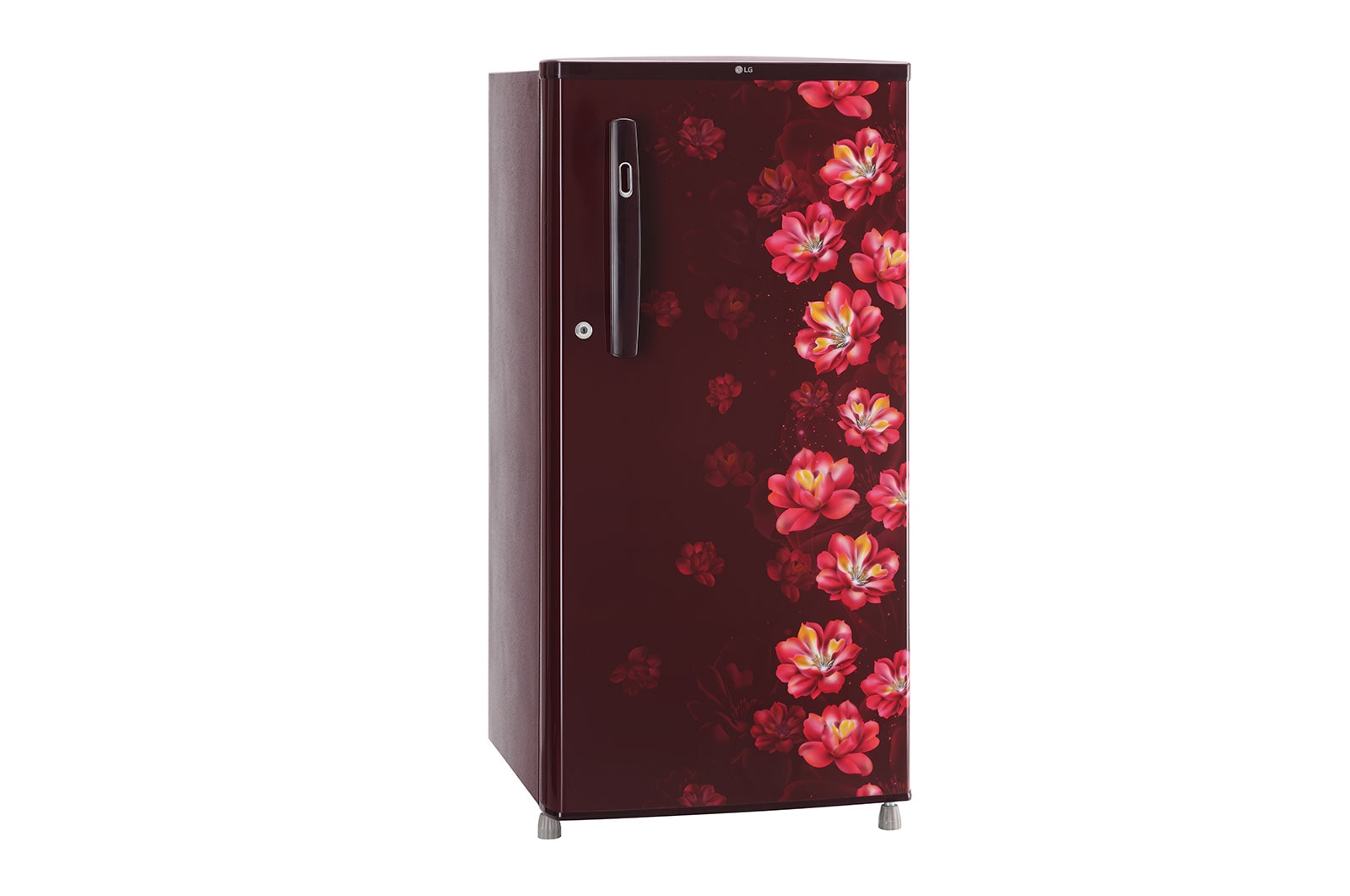 LG 185L, 1 Star, Scarlet Jasmine Finish, Direct Cool Single Door Refrigerator, GL-B199OSJB