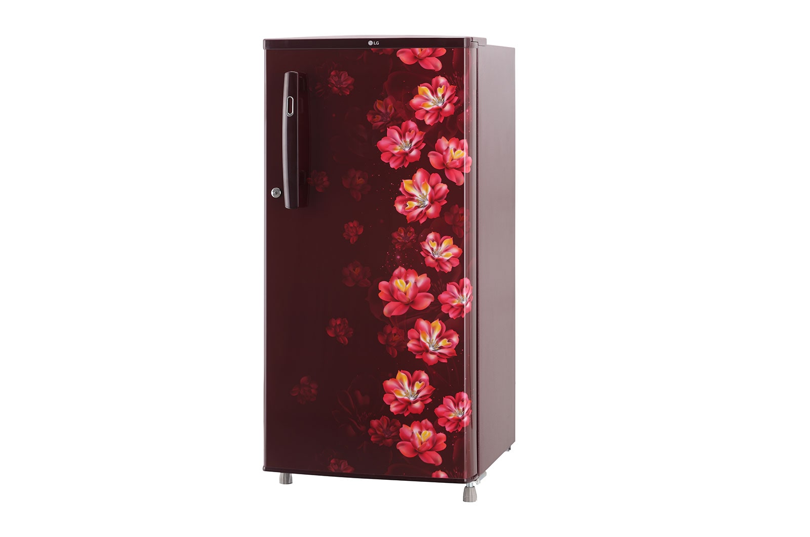 LG 185L, 1 Star, Scarlet Jasmine Finish, Direct Cool Single Door Refrigerator, GL-B199OSJB