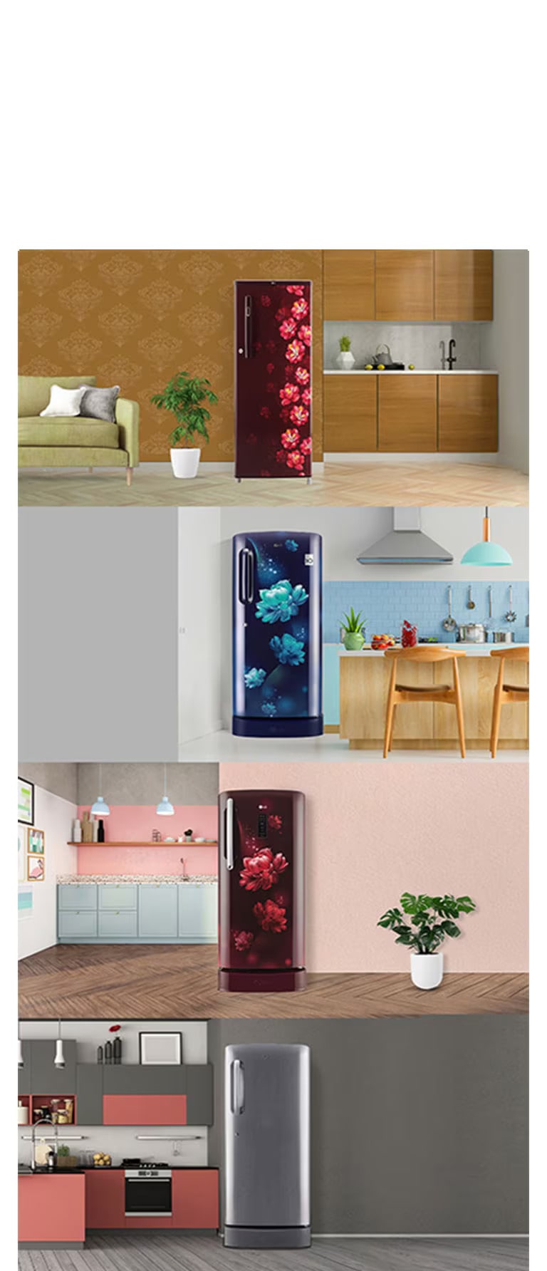  LG Single-Door Refrigerators