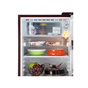 LG 185L, 3 Star, Scarlet Euphoria Finish, Direct Cool Single Door Refrigerator , GL-B201ASED