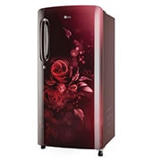 LG 185L, 3 Star, Scarlet Euphoria Finish, Direct Cool Single Door Refrigerator , GL-B201ASED
