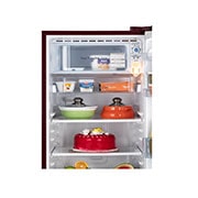 LG 185L, 3 Star, Scarlet Quartz Finish, Direct Cool Single Door Refrigerator, GL-B201ASQD