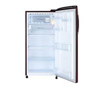 LG 185L, 3 Star, Scarlet Quartz Finish, Direct Cool Single Door Refrigerator, GL-B201ASQD