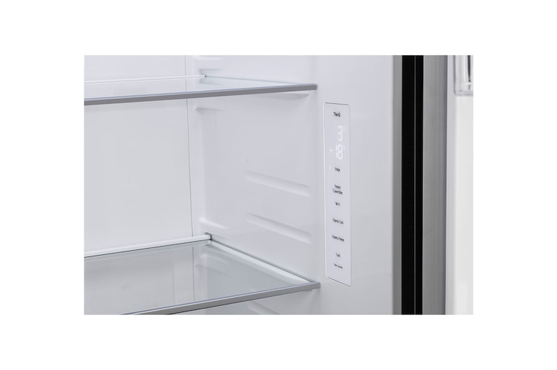 LG 650L Side by Side Refrigerator, Wi-Fi Convertible, DoorCooling+™, Black Mirror Finish, 3 Star, GL-B257DBM3