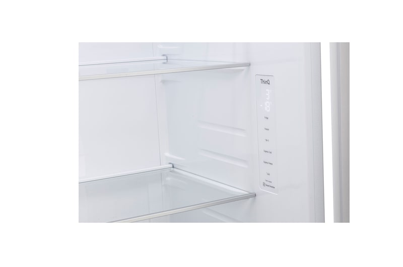 LG 650L Side by Side Refrigerator, Wi-Fi Convertible, DoorCooling+™, Premium Glass Door, Linen White Finish, 3 Star, GL-B257DLW3