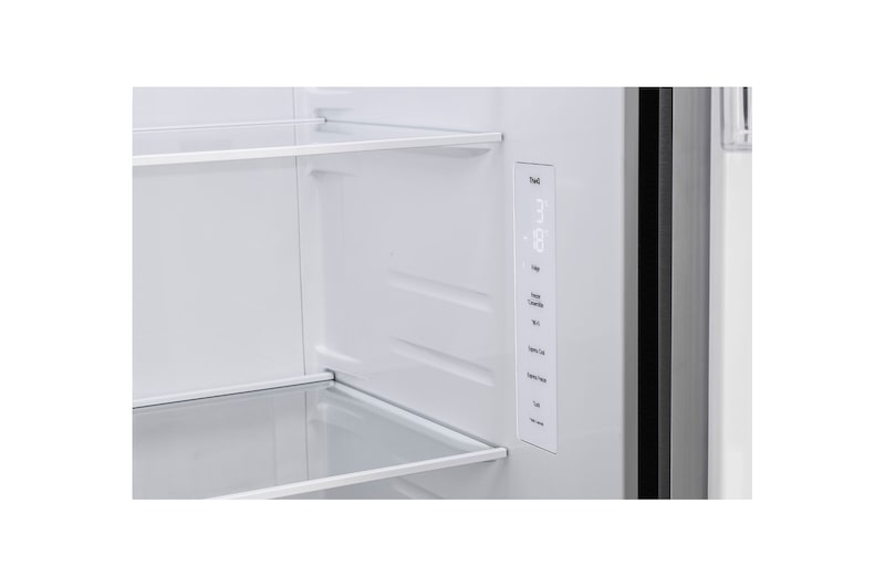 LG 650L Side-By-Side Refrigerator, Wi-Fi Convertible, DoorCooling+™, Matte Black Finish, 3 Star, GL-B257EMC3