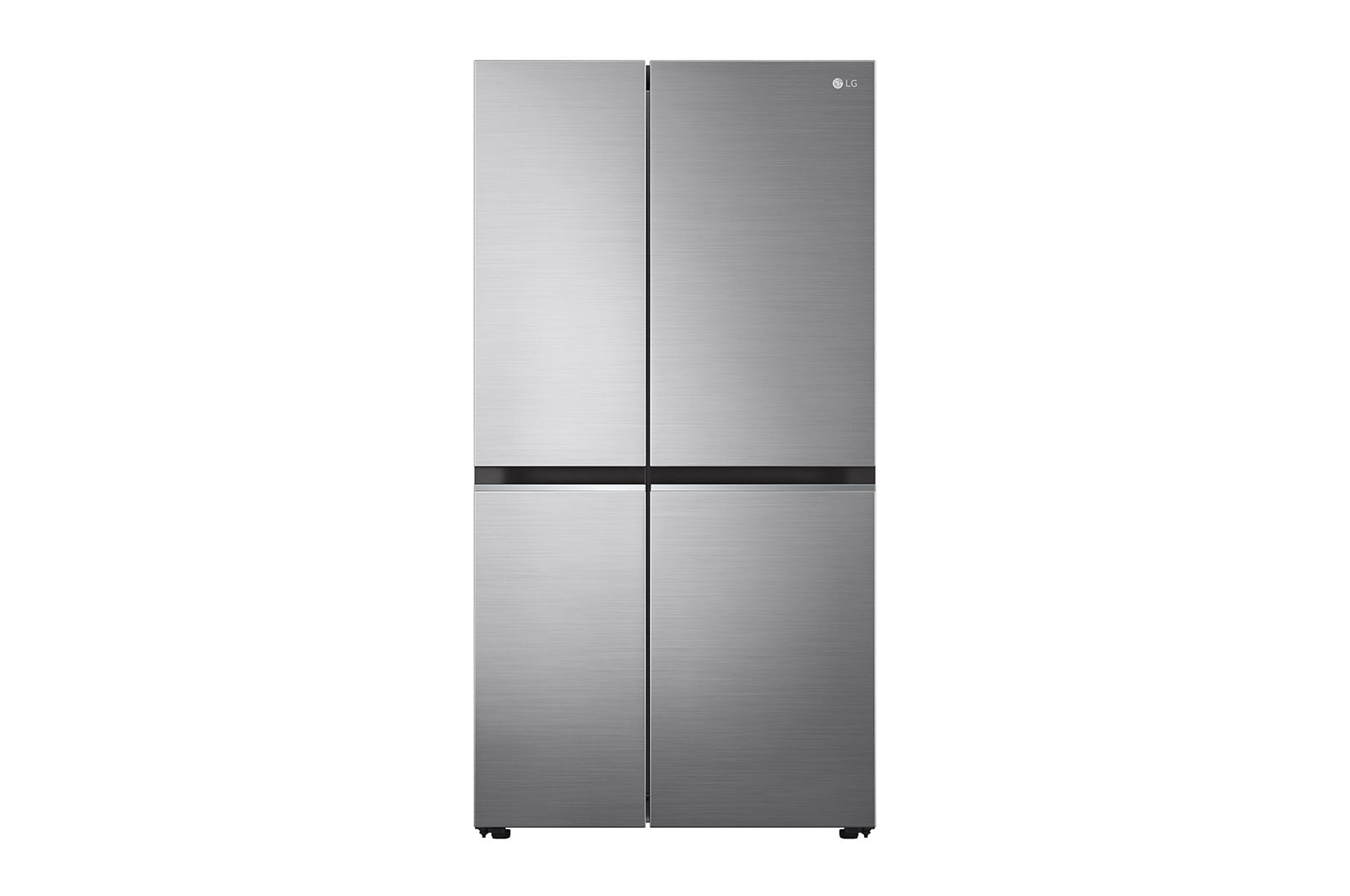 LG GL-B257EPZX side by side refrigerator front view