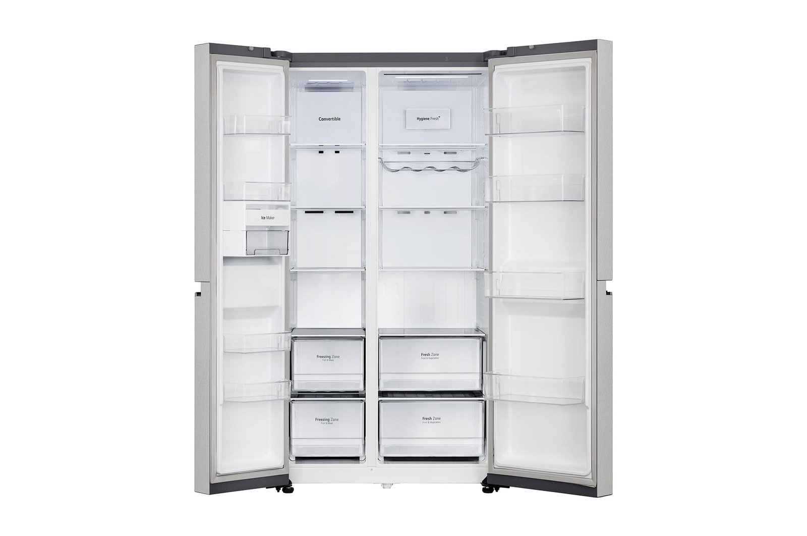 LG GL B257EUS3 Front View Open Without Food