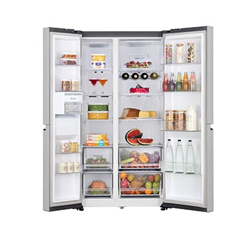 LG GL B257EUS3 Front View Open With Food